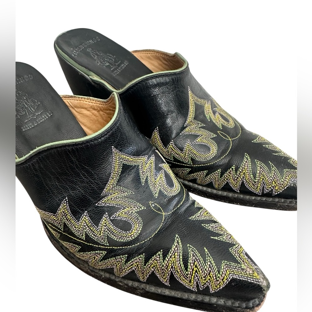 Old Gringo Leather Mules, 6.5 - Picture 6 of 6